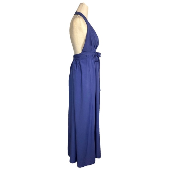 Lulus Magical Movement Periwinkle Blue Wrap Maxi Dress Size Medium - Picture 4 of 7
